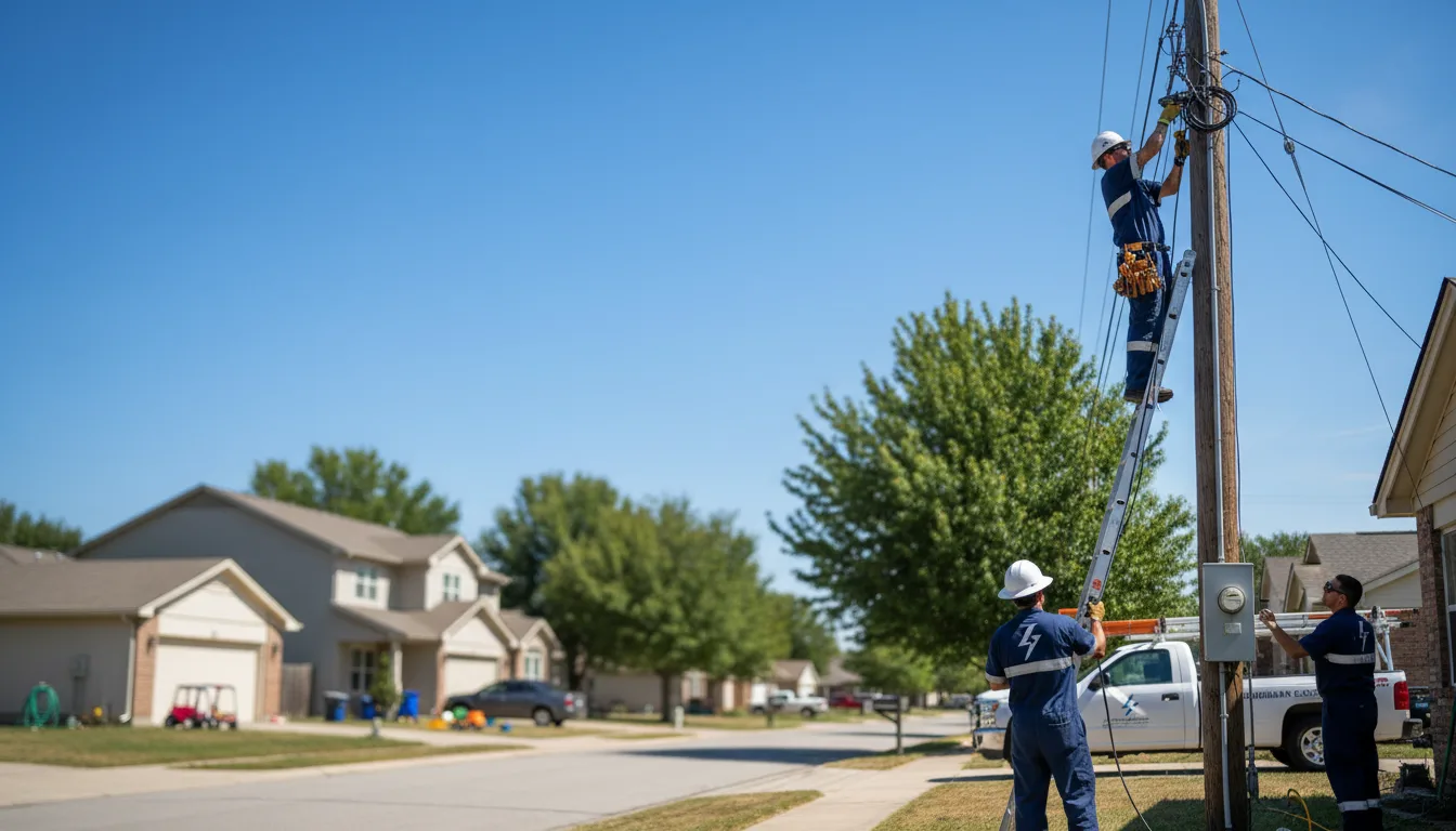 Residential electrician providing installation services in Mountain View, WY